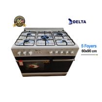 Cuisinière à gaz Delta DSO-609LWH blanche - Vue d'ensemble