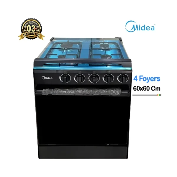 Cuisinière à gaz Midea 60x60 608SL, vue d'ensemble