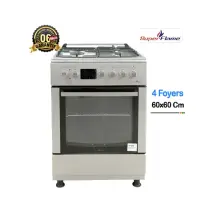 Cuisinière Super Flame 60x60 avec 3 foyers à gaz et plaque électrique, idéale pour les cuisines modernes