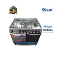 Cuisinière à gaz OSCAR 60x90 Luxe 5 Foyers avec porte-bouteille intégré