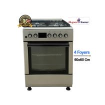 Cuisinière Superflame Premium 60x60 Full Option SFKI-6402GBZG inox, vue de face