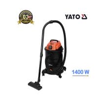 Aspirateur YATO 1400W 20L - Vue de face, design robuste et industriel