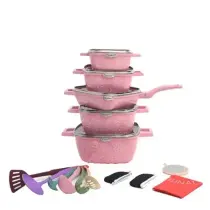 Jeux de Marmite - 05 pièces - Anti adhesives + Accessoires Offert