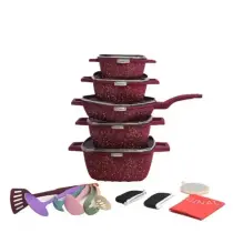 Jeux de Marmite - 05 pièces - Anti adhesives + Accessoires Offert