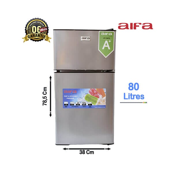 Mini Réfrigérateur AIFA 80L Vue de face, design compact et élégant
