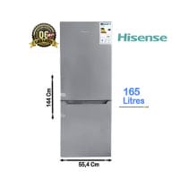 Réfrigérateur Combiné Hisense 165L Vue de face, design compact et élégant