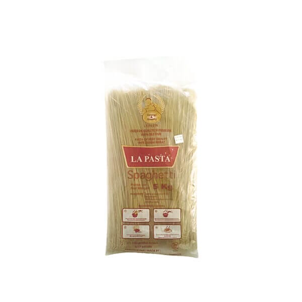 Spaghetti Pasta 5KG Gros plan sur les spaghettis crus