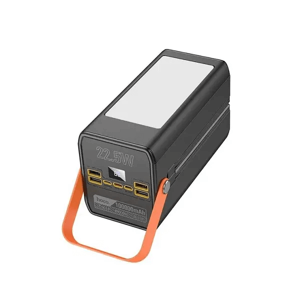 La vue de haut du power bank hoco 100000mA