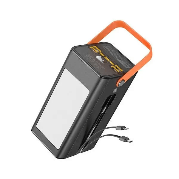 La vue de profil du power bank hoco 100000mAh