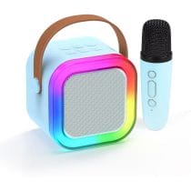 Haut-Parleur Bluetooth Portable avec Lumières LED - Avec Micro sans Fil