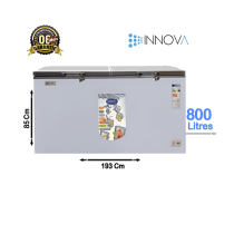 Congélateur Coffre Innova 800L - Vue d'ensemble.