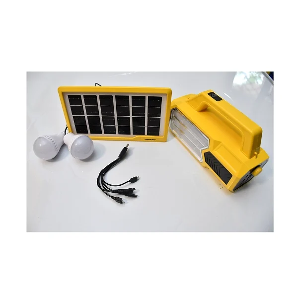 Lampe principale portable et robuste du kit solaire MEWE MWSLK-SV13Y avec ports USB