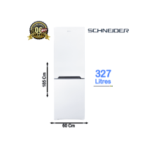 Réfrigérateur Combiné SCHNEIDER 327L - Vue d'ensemble.