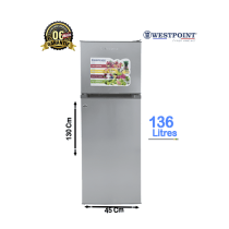 Réfrigérateur Double Battants Westpoint 136L - Vue d'ensemble
