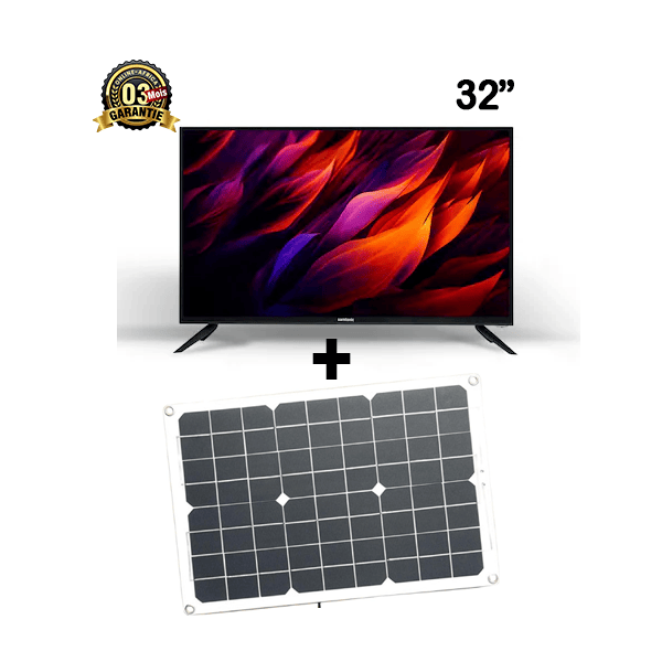 La TV powerfull avec panneau solaire