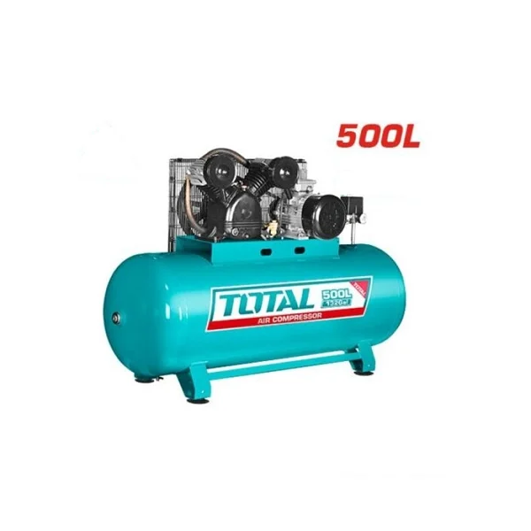 Compresseur à air industriel Total 500 litres vue frontale