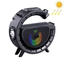 Haut Parleur Rechargeable Solaire DV800 - 10W - 1200mah - Avec Torche - Bluetooth
