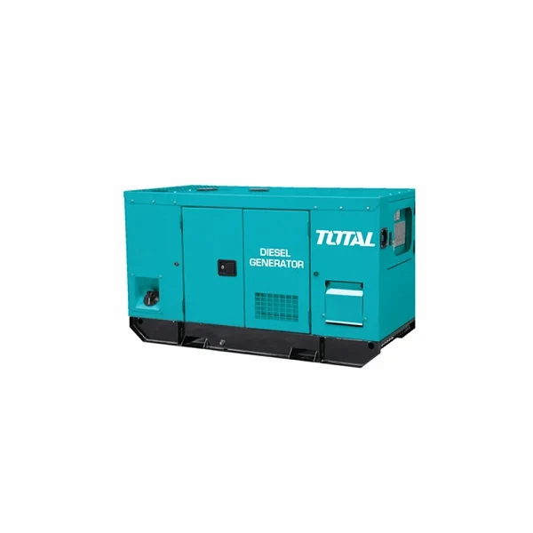Groupe électrogène Total 15KW avec un design robuste et des roues de transport