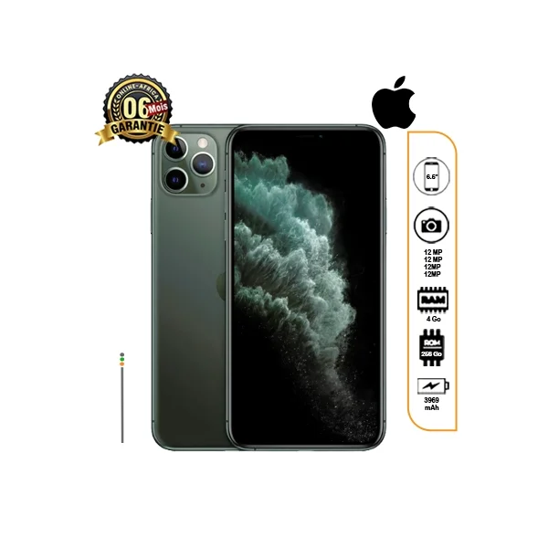 iPhone 11 Pro Max 256Go d'occasion de couleur vert nuit