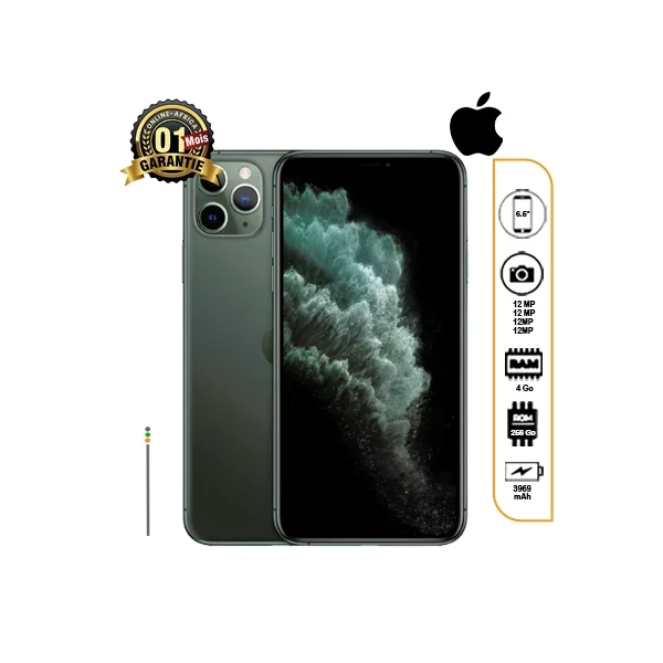 iPhone 11 Pro Max 256Go d'occasion de couleur vert nuit