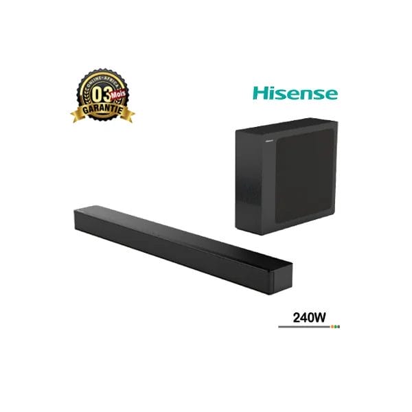 Barre de son Hisense HS-2100 puissance 240 Watts et subwoofer Bluetooth